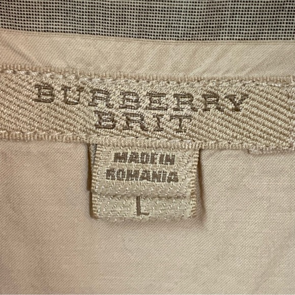 Burberry Brit‎ Plaid Top L - Picture 4 of 10